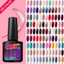 Modelones 248 色 Led ジェルネイルポリッシュソークオフサロンジェル半恒久的なネイルアート Uv ジェルポリッシュ必要 Led ランプ光沢のあるジェルネイル(China)