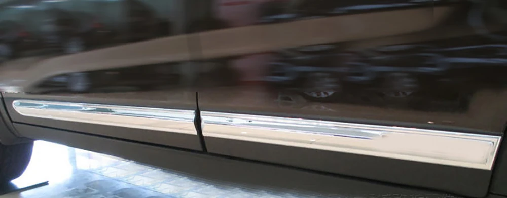 AITWATT для Kia Sorento 2009-2013 ABS Хромированная Боковая дверь тела формовочная полоса для крепления внутренней отделки лайнер протектор крышка автомобиля Стайлинг 4 шт