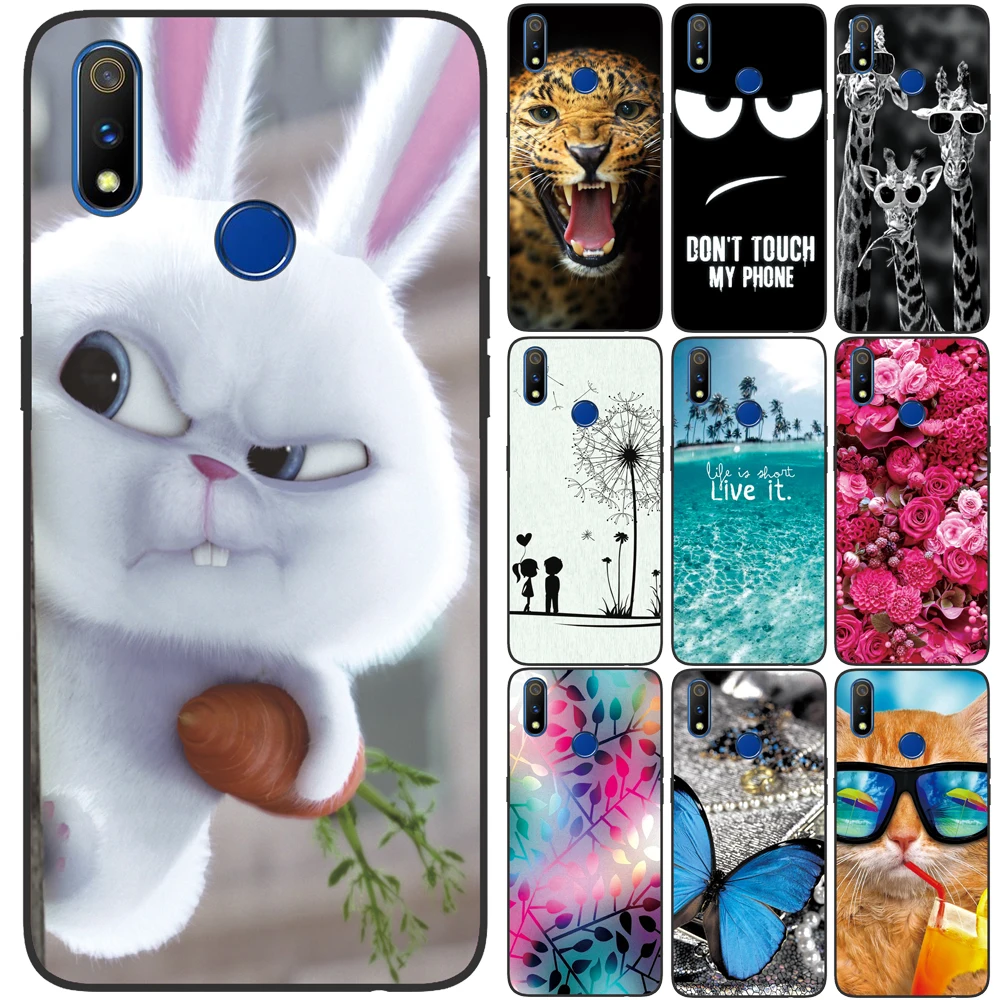 

Silicone Cover for OPPO Realme 3 Pro 3Pro 6.3 inch Case Soft TPU Protective Phone Case for OPPO Realme X Lite Bumper Shell