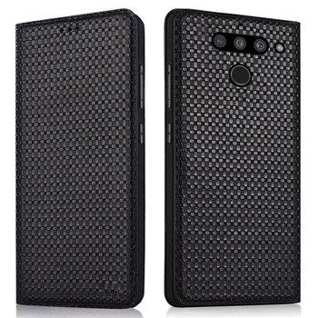 

Luxury Genuine Leather Handmade Flip Case For LG V60 ThinQ/LG V50 ThinQ/LG V40 ThinQ Magnetic Phone Bag Standing Back Case Capa
