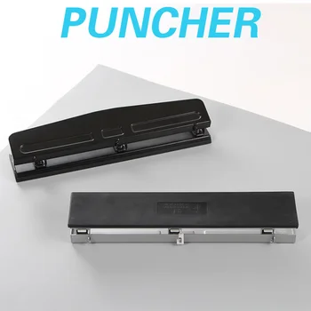 

Office Portable Ring Binder Handheld School 12 Sheet Capacity 3 Hole Craft Home Paper Puncher DIY Stationery Metal Easy Clean