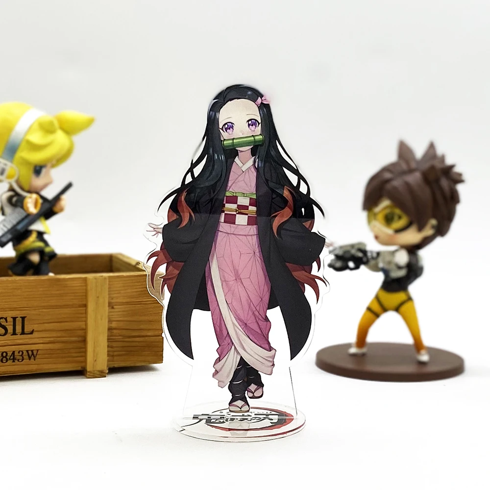 Nezuko Убийца демона Kimetsu no Yaiba Tanjirou Nezuko Zenitsu Inosuke# B фигурка на акриловой подставке - Цвет: Nezuko