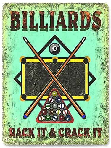 Billiards Metal Sign 2