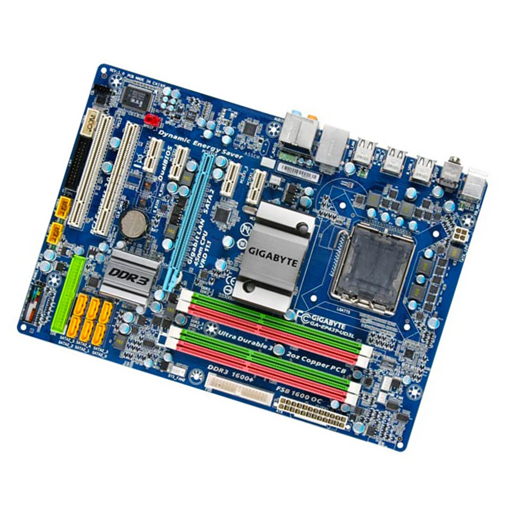Gigabyte GA-EP43T-UD3L настольная материнская плата EP43T-UD3L P43 LGA 775 Core 2 Quad Extreme Duo DDR3 16G SATA2 USB2.0 ATX