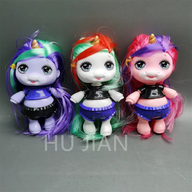 New 1PC/3Pcs/set Unicorn DollLittle Monster Slime Doll Parents Give Children Holiday Gifts 2