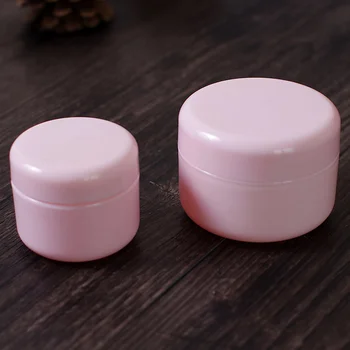 

Refillable Bottles Plastic Empty Makeup Jar Pot Face Cream Empty Cosmetic Containers 30Pcs 10g/20g/50g/100g Pink