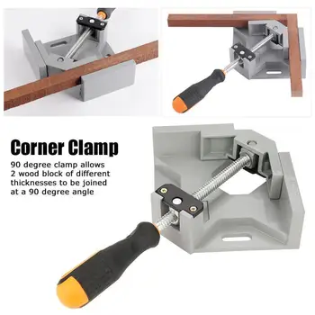 

Single Handle 90°Right Angle Clamp Quick Release Corner Clamp Glass Tank Picture Frame Fixed Clip High Quality Hand Tool