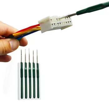 

5pcs Pin Removal Dismount Tool Kit DIY Autos Wire Terminal Socket Maintenance Tools