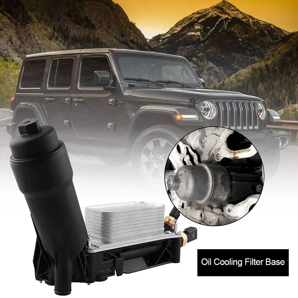 

Oil Cooling Filter Base Car Modification Oil Cooling Filter Base 3.6L V6 Engine 5184294AE Engine Oil Cooler Housing Filter