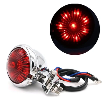 

Motorcycles Brake Tail Light LED Brake Stop Lights Integrated Taillight Bates for Chopper Bobber ATVS Dirt Bike Cafe Race