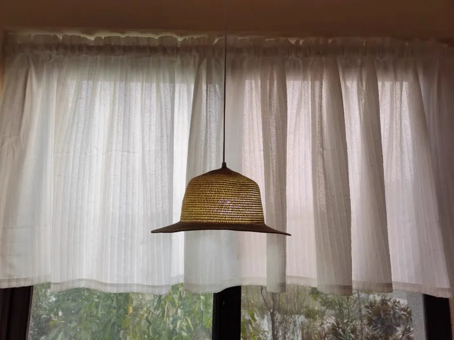 TRINGLE EMBOUT TRINGLE,Curtain (no rod)L72cm X W200cmRideaux à moitié occultants blancs