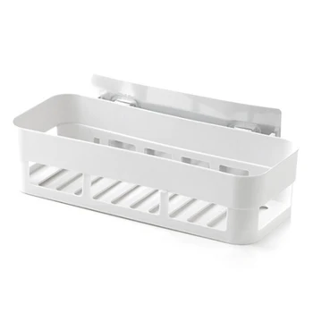 

Bathroom Wall Rack, 10 lb Super Heavy Duty Bathroom Kitchen Waterproof and Oilproof Plastic Wall Basket for Shampoo, Conditioner