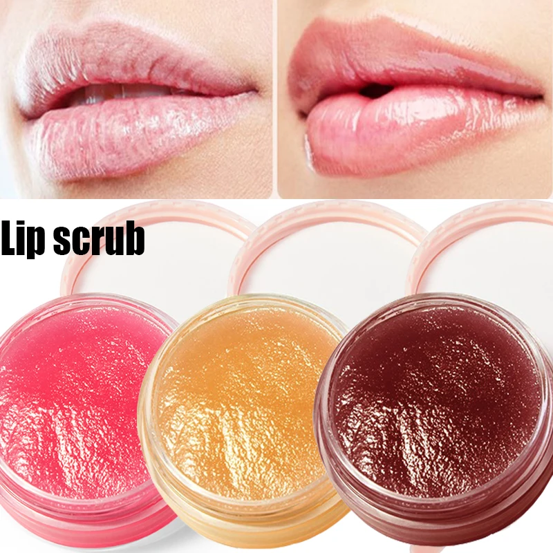 Lip Scrub Gentle Exfoliating Lip Balm Moisturizing Keratin Cream Exfoliating Base Lip Gloss Anti Aging Natural Wrinkle Lip Care