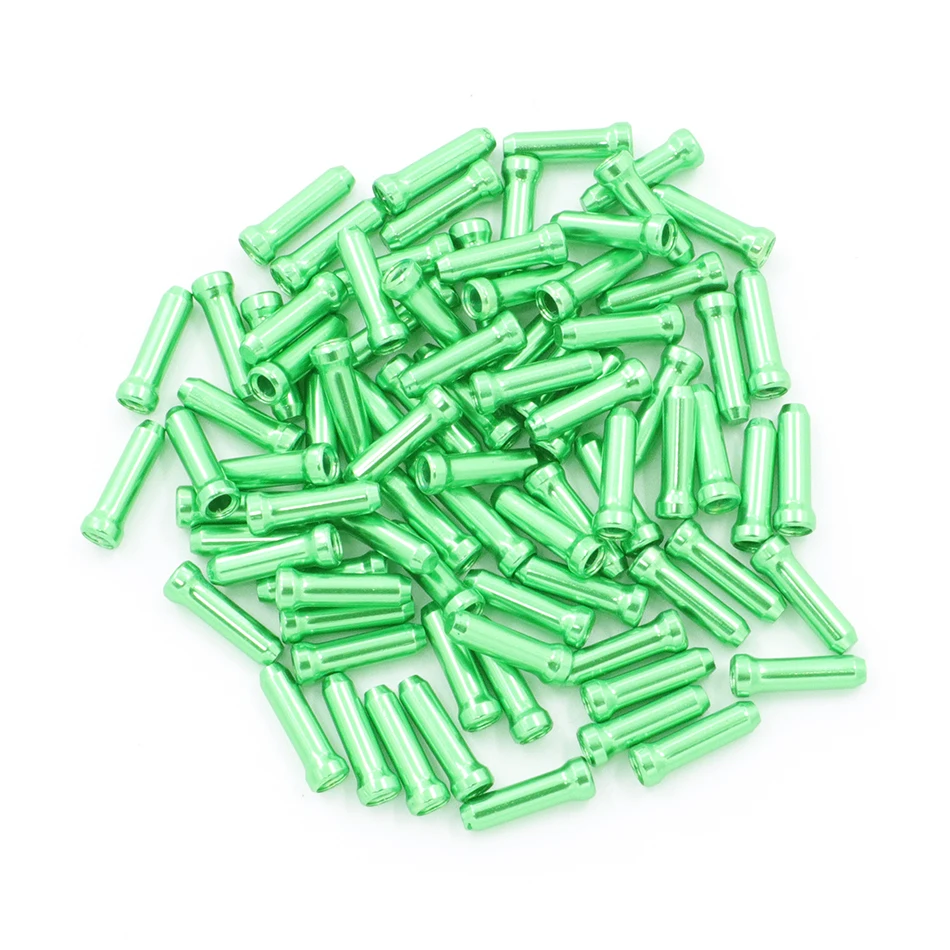 WINOMO Lot De 100 Embouts De Câble De Frein En Alliage Pour Vélo De Route Et VTT