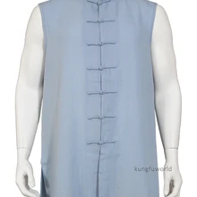 Мягкий льняной Тай Чи Кунг Фу куртка боевые искусства крыло костюм для вин-Чунь ушу Одежда Шаолинь 25 цветов