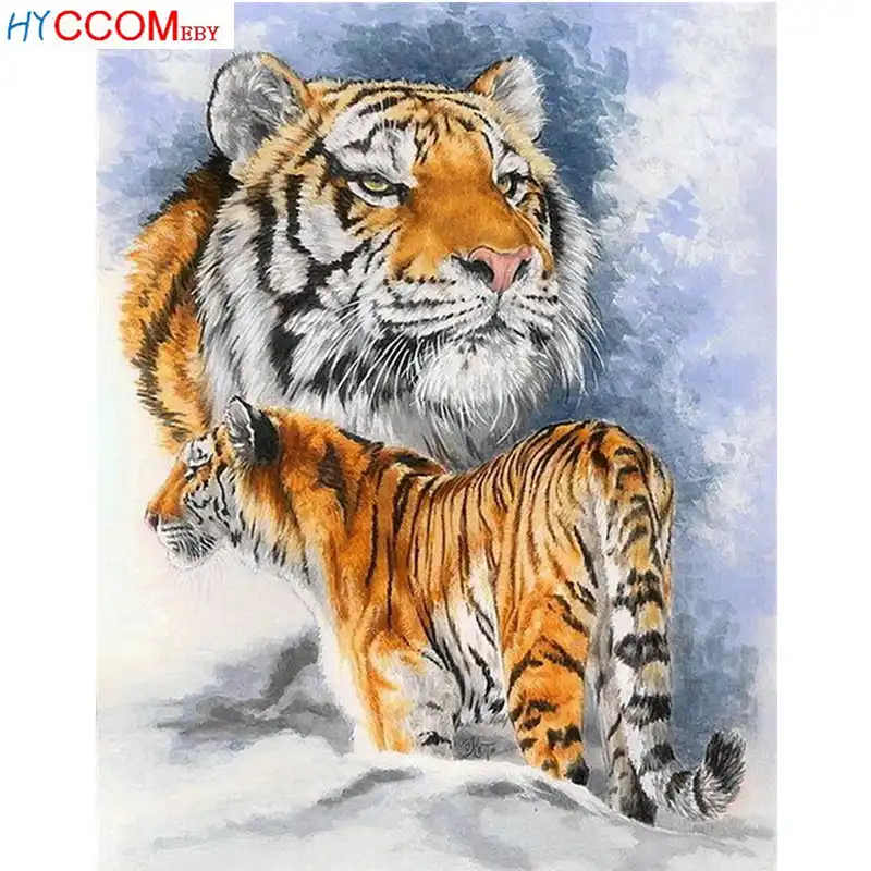 5d diy нового поколения Полная Алмазная вышивка животное Лев тигр фламинго