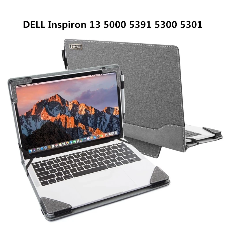 Laptop Case Cover For Dell Inspiron 13 5000 5391 5300 5301 13.3 Inch  Notebook Sleeve Stand Protective Case Skin Bag - Laptop Bags & Cases -  AliExpress