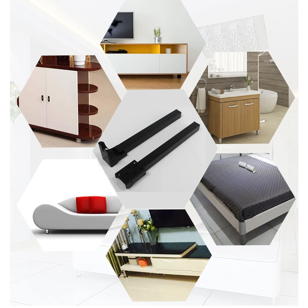 New 250mm/ 10'' Steel Foldable Plinth Legs for Home Furniture Sofa