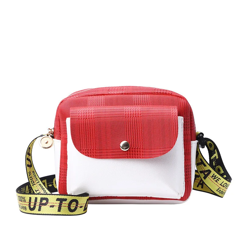 

2019 Autumn And Winter Korean-style New Products Trendy Letters Bag Contrast Color One-Shoulder Square Sling Bag Shoulder Bag Cl