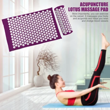 

Non Woven Sponge Acupoint Massage Cushion Acupuncture Yoga Mat and Pillow with Cotton Bag for Relieving Stress Body Pain