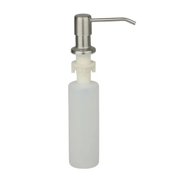

1pc Soap Dispenser 300ML Stainless Steel Soap Dispenser Kitchen Sink Soap Hand Liquid Pump Bottle