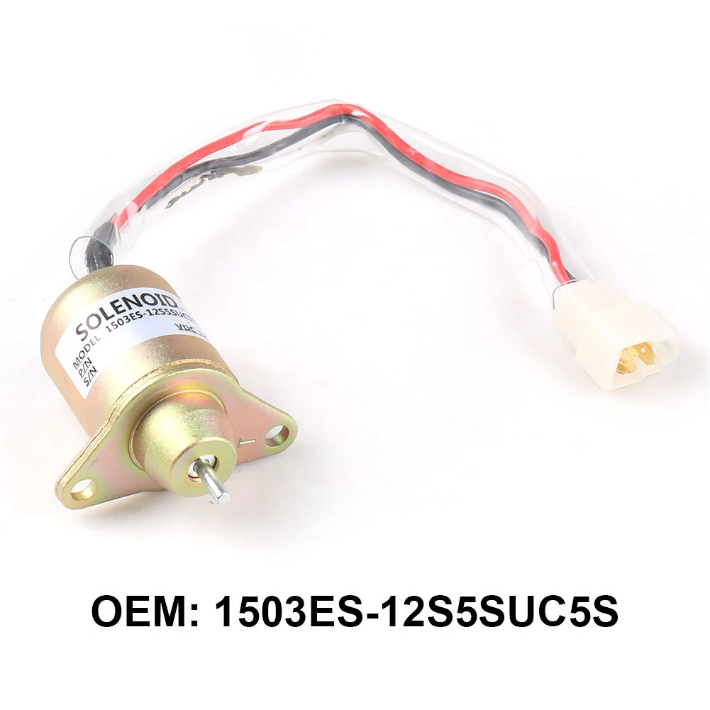 

1503ES-12S5SUC5S Practical Fuel Shut Off Easy Install Switch Shutdown Solenoid Parts Metal Car For Yanmar 119653-77950