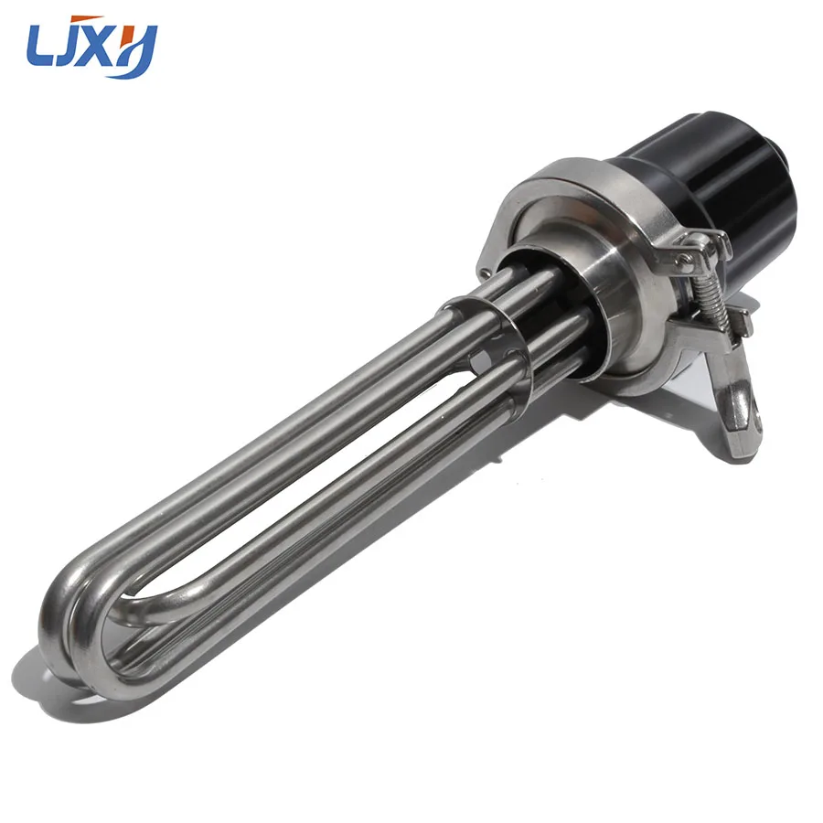 LJXH All 304SS 2"tri Electric Heater Heating Element 3KW/4.5KW/6KW/9KW/12KW 220V380V Homebrew clamp & Coupling water heating rod,electric water heater device,cartridge heaters,portable electric furnace