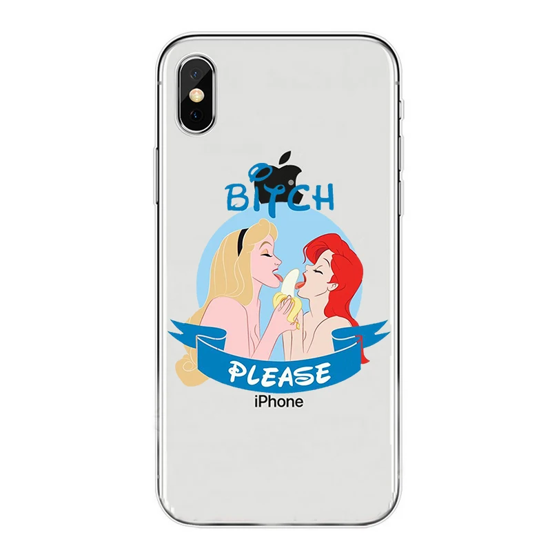ООН Детская футболка с надписью bitch please con las princesitas Disneys Мягкая обложка чехол для
