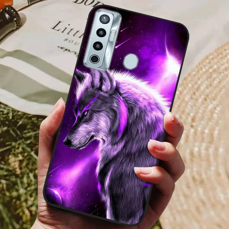 Marble Wolf Bumper Soft TPU Silicone Phone Case Cover