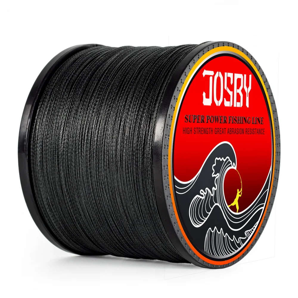 Fishing Line JOSBY 4 Strands 1000M PE Braided Fishing Line Saltwater Weave Carp Fish Cord Pesca Wire Super Strong Orange Multicolor Color