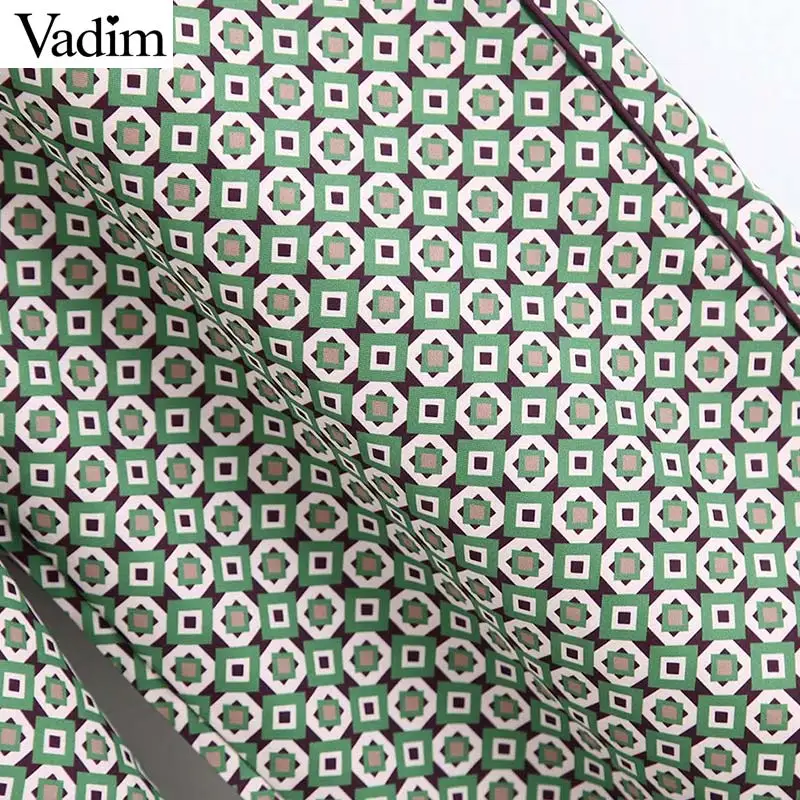 Vadim, женские модные широкие штаны с принтом, эластичная резинка на талии, карманы, пижама, стильные женские удобные повседневные брюки, KB181