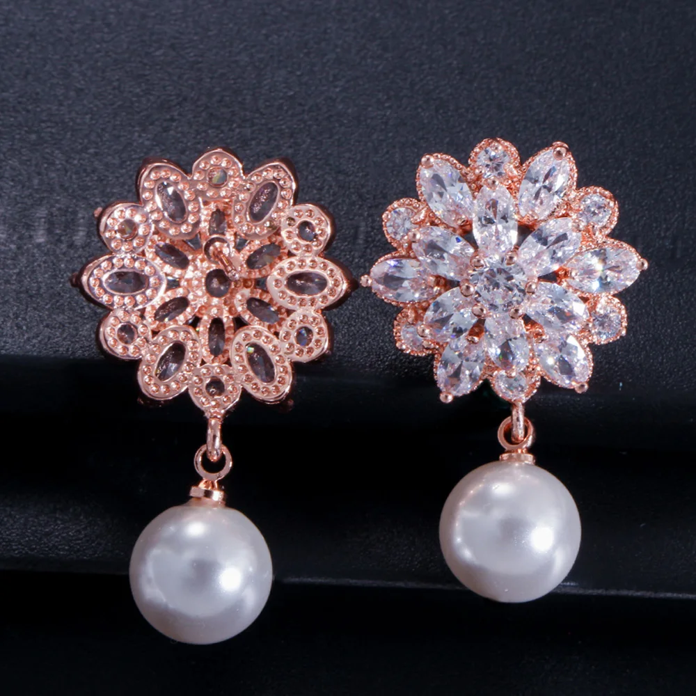Комплект из колье и серёг с искусственным жемчугом|earrings set for women|necklace earring setset women |