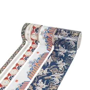 

5 Pcs/Set Gold Washi Tapel Chinese Style Masking Tape DIY Craft Japanese Paper Stickers Scrapbooking C