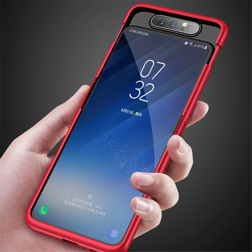 ПК Жесткий для Samsung Galaxy A80 ударостойкая гибридная Броня 3 в 1 Жесткий Чехол для ПК полное покрытие противоударный защитный тонкий чехол для телефона
