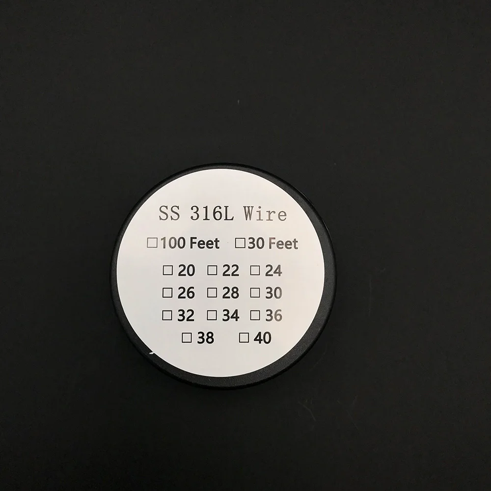 

100Feet SS 316L Resistance Wire Roll Heating Wire Roll E - cigarette Coils for Atomizers DIY Vape ( 100 Feet ) 30 Meters
