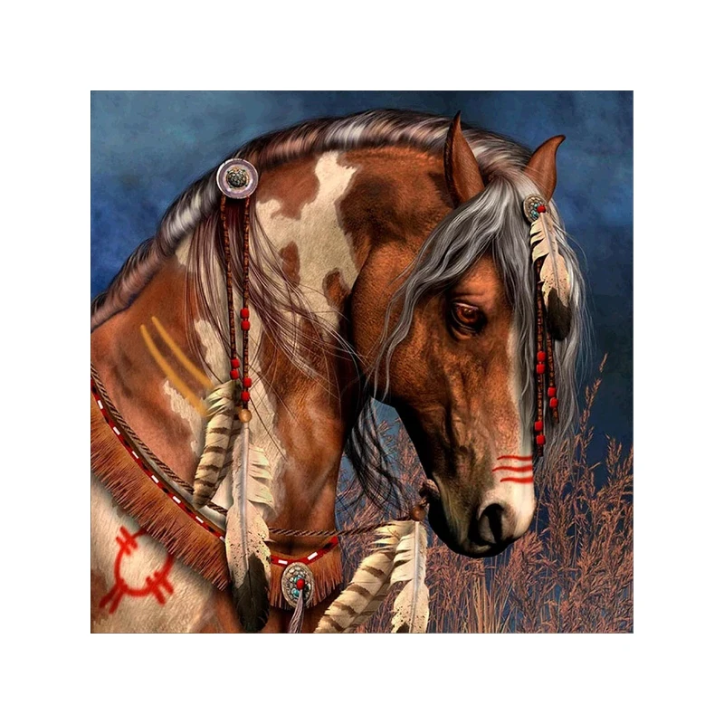

GATYZTORY Diamond Painting Animal Horse 5d DIY Diamond Embroidery Sale Diamond Picture Of Rhinestones Home Decor Gift