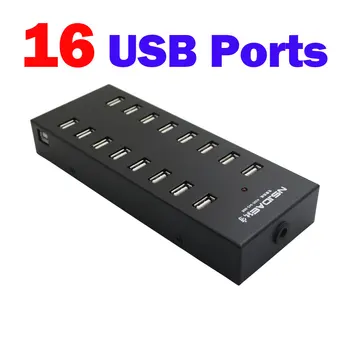 

16 USB Charging Station Hub, 16 Ports USB Power Station,Multi Port USB Wall Charger Adapter data syncs phone tablets charging