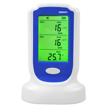 

Digital Air Quality Monitor Real-Time PM2.5 PM10 Gas Detector Temperature Humidity Meter Air Quality Analyzer Diagnostic Tools U