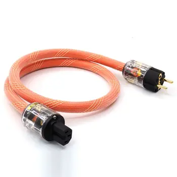 

Hifi audio One Linn K800 5N OCC AC Power Cord Cable P-029E EU power plug c-029 Iec connector power Cable