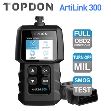 TOPDON AL300 كامل OBD2 الماسح الضوئي سيارة OBDII أداة تشخيص السيارات رمز القارئ خطأ رمز قراءة المحرك تحقق الضباب الدخاني اختبار إيقاف IML