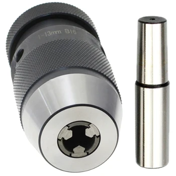 

Drill Chuck with Straight Shank Arbor B18 Automatic Locking Chuck Self Tighten for Drilling Machine