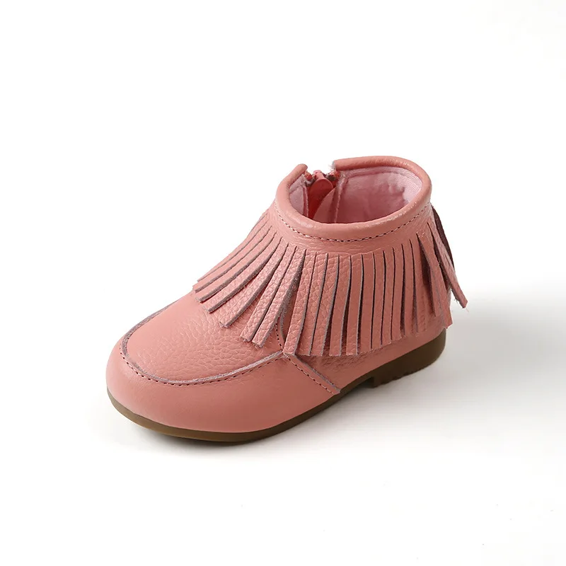 Размер 21-30, осенние сапоги непромокаемые резиновые сапоги для девочек, новые зимние сапоги для девочек детские сапоги кожаные сапоги теплая детская обувь - Цвет: 8 plust