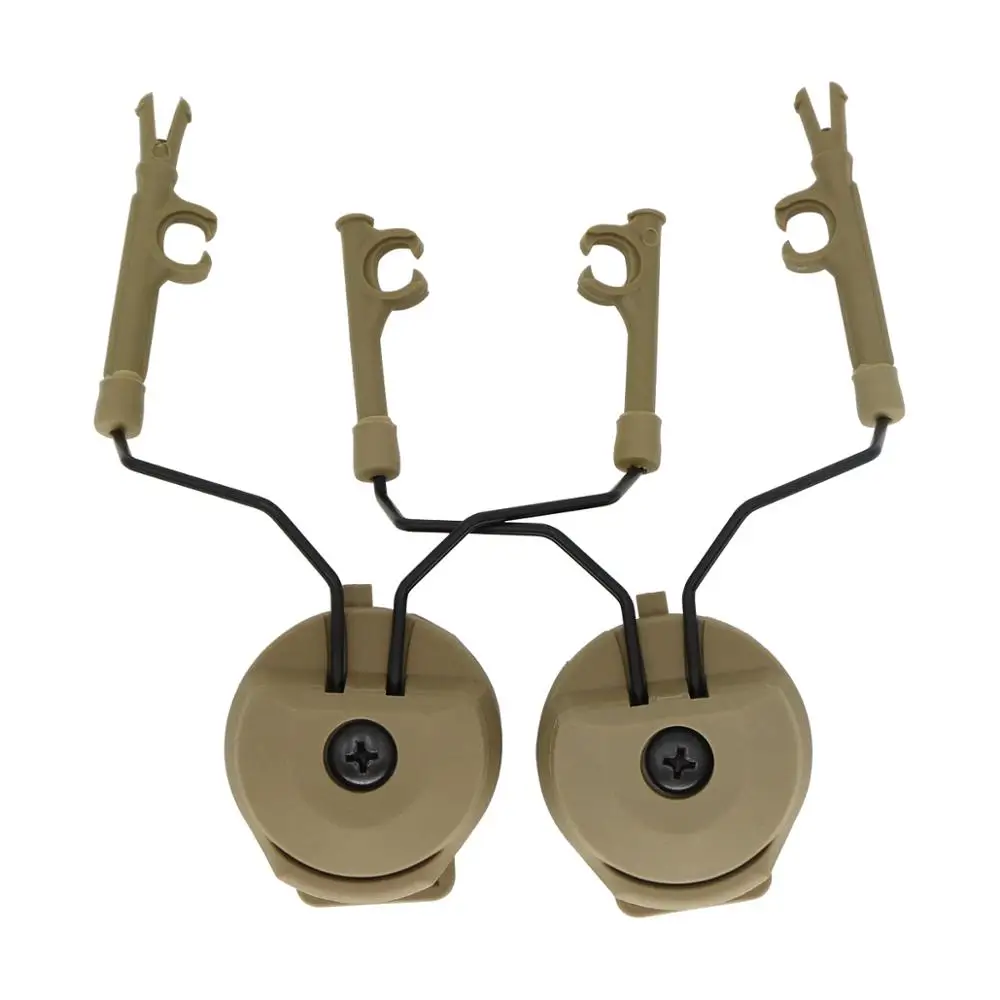 Military Peltor Helmet Headset Bracket and Fast Ops Core Helmet ARC Rail Headset Adapter for Airsoft Tactics Headphones comtac