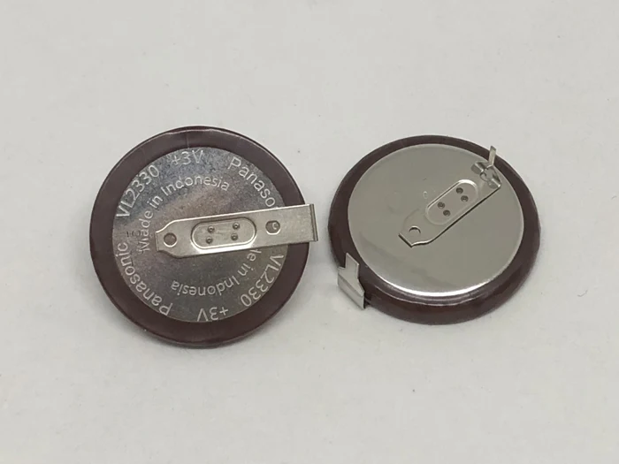 

2pcs/lot Panasonic VL2330/HFN 3V 50mah 180 degrees Rechargeable Lithium Battery Button Coin Batteries Cell VL2330 for Car Keys
