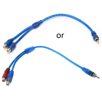 

Car MP3 RCA 1 Male to 2 Female Y Splitter Cable Adapter Cord