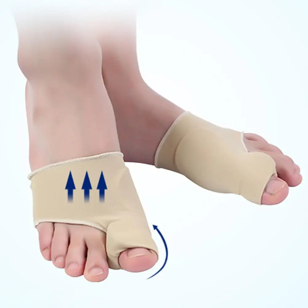 

1pair Comfortable Soft Bunion Protector Toe Straightener Silicone Toe Separator Corrector Thumb Feet Care Adjuster Hallux Valgus