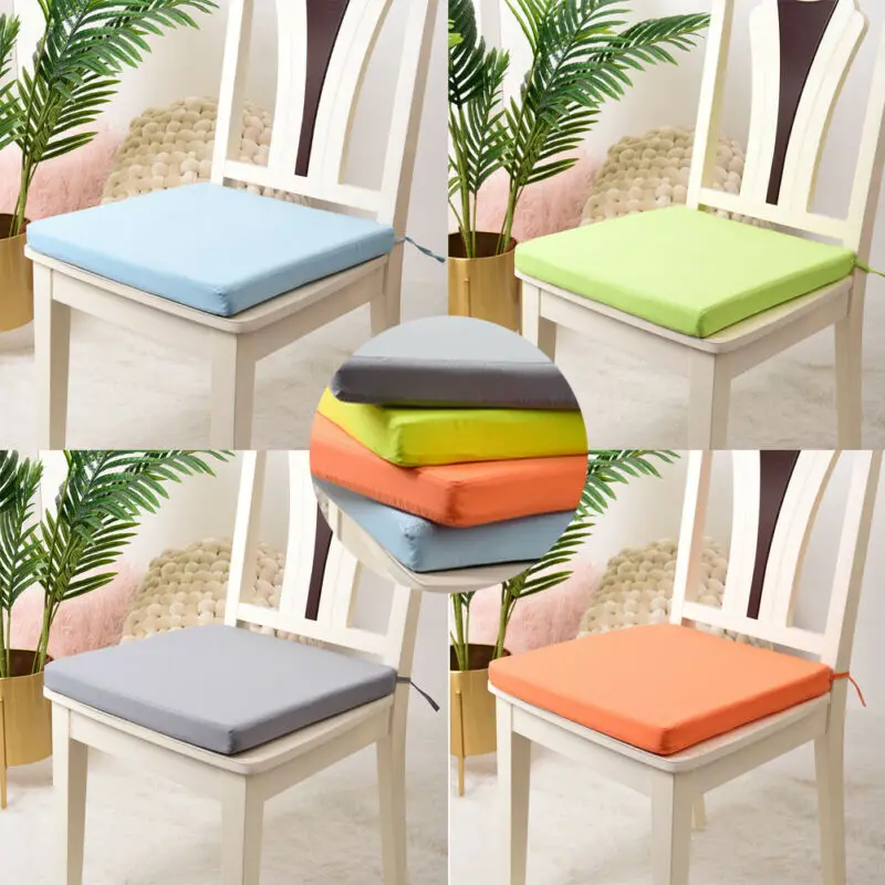 40*40cm Removable Chair Cushion Outdoor Tie On Garden Patio Waterproof