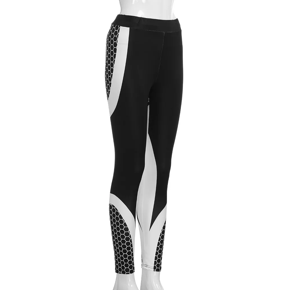 3D принт Sripes леггинсы для фитнеса сетчатые леггинсы женские спортивные тренировочные Леггинсы для бега эластичные тонкие черные белые брюки# N