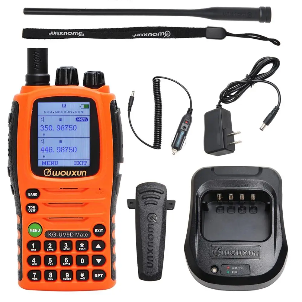 Wouxun KGThe Wouxun KG-UV9D Mate is Upgrade version KG-UV9D Plus, High Power 10Watt, With 3200mAh  Battery, First use of orange 6