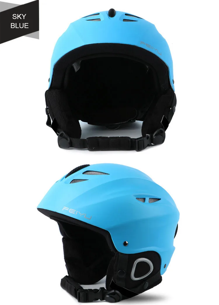Лыжный шлем для мужчин и женщин интегрированный литой скейтборд лыжный шлем для взрослых Зимний дышащий Теплый Сноуборд шлем для езды на снегоходе